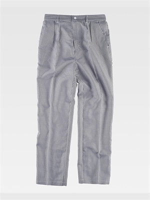 PANTALONI CUOCO UOMO TESSUTO A QUADRETTI
