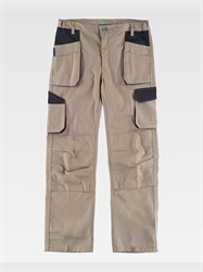 PANTALONI LAVORO MULTITASCHE ELASTICIZZATO