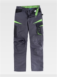 PANTALONI LAVORO MULTITASCHE PROT. GINOCCHIA TES. CANVAS